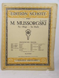 Mussorgski, Modest, Au Village / Im Dorfe - Klavier, 0