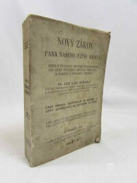 Sýkora, Jan Ladislav, Nový zákon Pana našeho Ježíše Krista, 1914