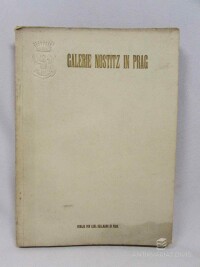 Bergner, Paul, Verzeichnis der Gräflich Nostitzschen Gemälde-Galerie zu Prag, 1905