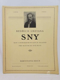 Smetana, Bedřich, Sny: Šest charakteristických skladeb. Pro klavír na dvě ruce - Č. 3251, 0