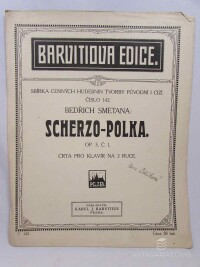 Smetana, Bedřich, Scherzo-Polka: OP. 5, Č. 1., Črta pro klavír na 2 ruce - Č. 142, 0