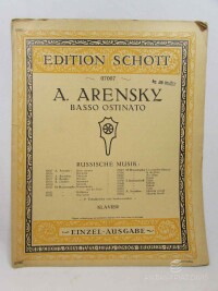 Arensky, Anton, Basso Ostinato: Klavier, 0