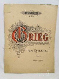 Grieg, Edvard, Peer Gynt-Suite I: Erste Orchestersuite aus der Musik zu Peer-Gynt zur Concertaufführung neu Bearbeitet, 0