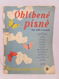 kolektiv, autorů, Sólový repertoir 3: Oblíbené písně pro zpěv a klavír, 1957
