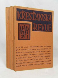 kolektiv, autorů, Křesťanská revue, ročník XV, čísla 1-10, 1948
