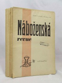 kolektiv, autorů, Náboženská revue, ročník 15 1-6, 1943