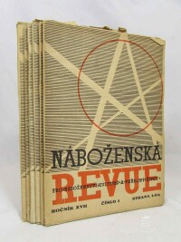 kolektiv, autorů, Náboženská revue, ročník XVII, čísla 1-6, 1946