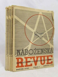 kolektiv, autorů, Náboženská revue, ročník XVIII, čísla 1-5, 1947