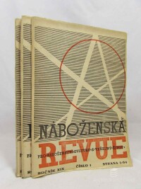 kolektiv, autorů, Náboženská revue, ročník XIX, čísla 1-5, 1984