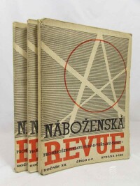 kolektiv, autorů, Náboženská revue, ročník XX, čísla 1-6, 1949