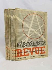 kolektiv, autorů, Náboženská revue, ročník XXII, čísla 1-6, 1951