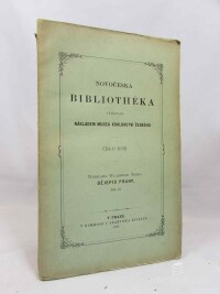 Tomek, Vácslav Vladivoj, Dějepis Prahy, díl XI., 1897