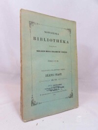 Tomek, Vácslav Vladivoj, Dějepis Prahy, díl XII., 1901