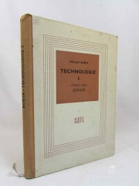 Bořík, Václav, Technologie I.: Učební obor zedník, 1961