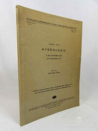 Cerha, Pavel, Hydrologie, 1954