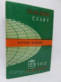 Hodr, Václav, Italsko-český a česko-italský kapesní slovník, 1971