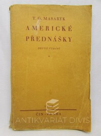 Masaryk, Tomáš Garrigue, Americké přednášky, 1929