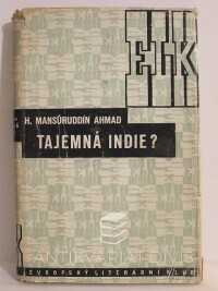 Ahmad, H. Mansúruddín, Tajemná Indie?, 1941