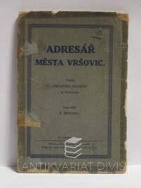 Šplíchal, B., Adresář města Vršovic, 1926