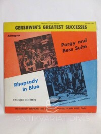 Gershwin, George, Gerschwin's Greatest Successes: Porgy and Bess Suite, Rhapsody In Blue, 1956