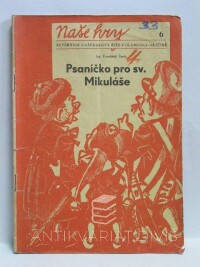 Čech, František, Psaníčko pro sv. Mikuláše, 1947
