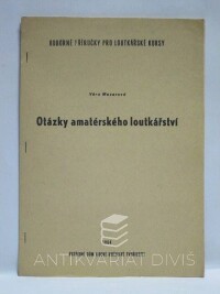 Mezerová, Věra, Otázky amatérského loutkářství, 1964