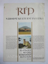 Kryl, František, Říp: národní kulturní památka (papírový model románské rotundy M=1:75), 1973