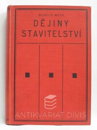 Mach, Bedřich, Dějiny stavitelství, 1923