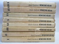 Vachek, Emil, Německá válka I-VIII: Hitlerovo tažení proti Československu, Válka počne v Praze, Bleskové války začínají, Tři bleskové války, Bitva o Anglii, Stalingrad, Amerika v boji, Generální ofensiva, 1946