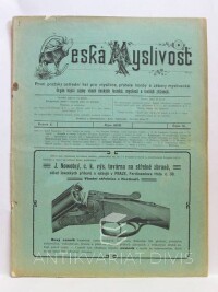 kolektiv, autorů, Česká myslivost, ročník X, číslo 10 - Říjen 1906, 1906