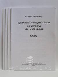 Likovský, Zbyněk, Vydavatelé účelových známek v písemnictví XIX. A XX. Století - Čechy, 2003