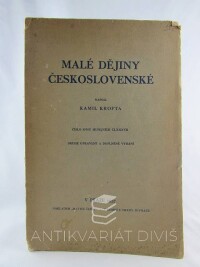 Krofta, Kamil, Malé dějiny československé, 1937