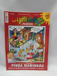 Němeček, Jaroslav, Lamková, Hana, Čtyřlístek dvojčíslo 569-570: Pinďa maminkou, 2017