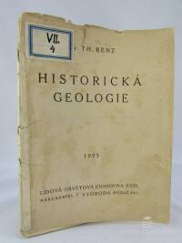 Renz, Th., Historická geologie, 1923