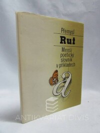 Rut, Přemysl, Menší poetický slovník v příkladech, 1985