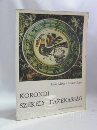 Kocsi, Márta, Lajos, Csomor, Korondi székely fazekasság, 1980
