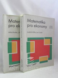 Coufal, Jan, Klůfa, Jindřich, Matematika pro ekonomy 1 a 2, 1997