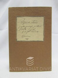 Sokol-Tůma, František, Podpora stáří, 1933