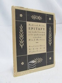 Peška, Bedřich, Epitafy na české literáty z let padesátých s úvodem Dra J. Herbena, 1920