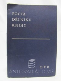 kolektiv, autorů, Pocta dělníku knihy, 1985