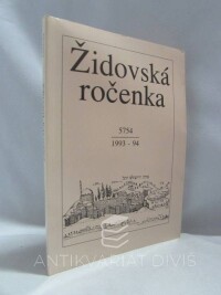 kolektiv, autorů, Židovská ročenka 5754 (1993-1994), 1994