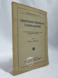 Fritna, A., Náboženské názvosloví československé: Jazykozpytný rozbor s doklady naší reformační literatury, 1919