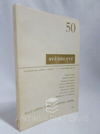 kolektiv, autorů, Svědectví: Čtvrtletník pro politiku a kulturu, ročník 13, číslo 50, 1975