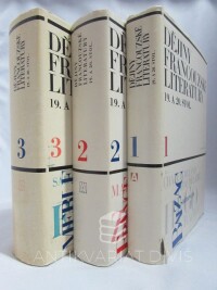 Fischer, Jan O., Dějiny francouzské literatury 19. a 20. stol. 1, 2, 3, 1966