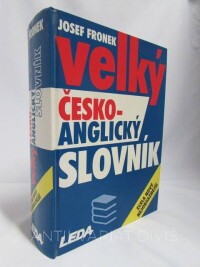 Fronek, Josef, Velký česko-anglický slovník, 2002