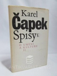 Čapek, Karel, Spisy XVIII: O umění a kultuře II, 1985