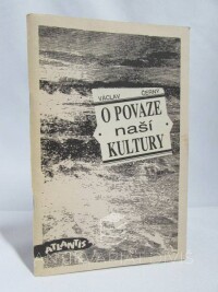 Černý, Václav, O povaze naší kultury, 1991
