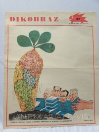 kolektiv, autorů, Dikobraz 10. 9. 1968, ročník XXIV, číslo 37: Černík za svobodu, Dubček za Černíka, Smrkovský za Dubčeka, a za nimi všichni!, 1968