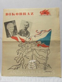 kolektiv, autorů, Dikobraz 27. 8. 1968, ročník XXIV, číslo 35, 1968