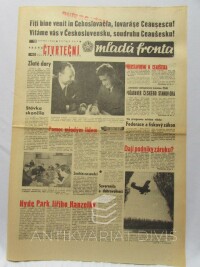 kolektiv, autorů, Čtvrteční Mladá fronta 15. 8. 1968, číslo 225: Vítáme vás v Československu, soudruhu Ceaušesku! atd., 1968